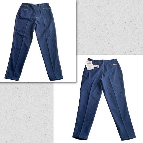 Vintage Gitano Denim Jeans Blue Size 20L Size 12 High waist 80s retro stretch - Picture 11 of 11